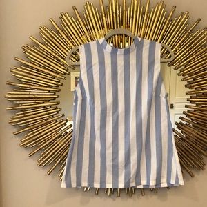 Banana Republic Blue and White Striped Blouse